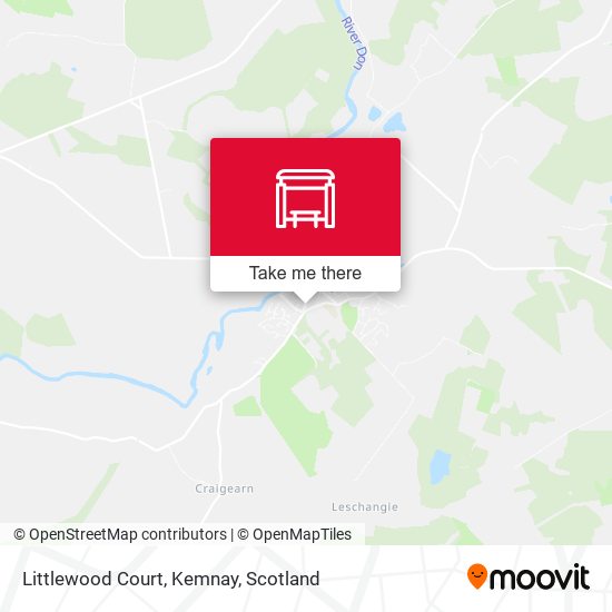 Littlewood Court, Kemnay map