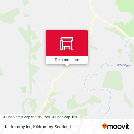 Kildrummy Inn, Kildrummy map