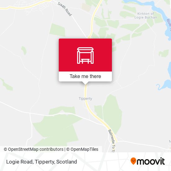 Logie Road, Tipperty map