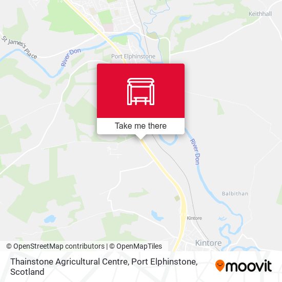 Thainstone Agricultural Centre, Port Elphinstone map