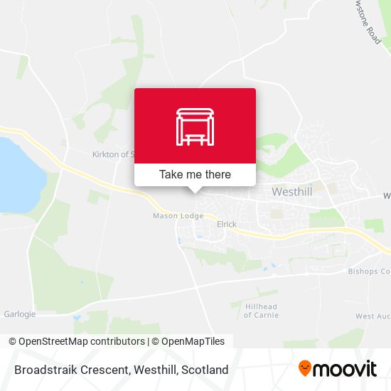 Broadstraik Crescent, Westhill map