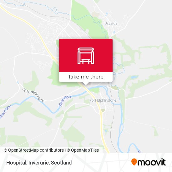 Hospital, Inverurie map