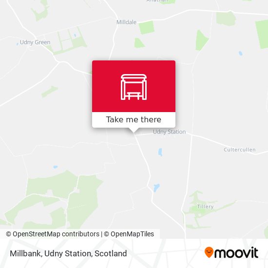 Millbank, Udny Station map