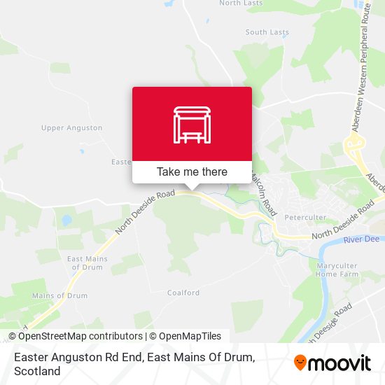 Easter Anguston Rd End, East Mains Of Drum map