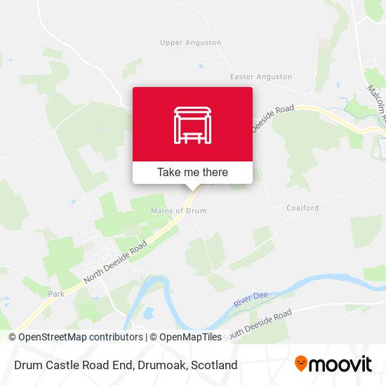 Drum Castle Road End, Drumoak map