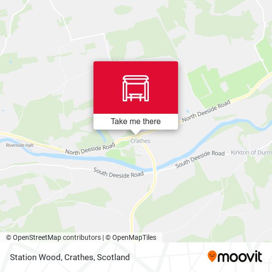 Station Wood, Crathes map