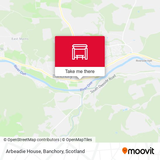 Arbeadie House, Banchory map