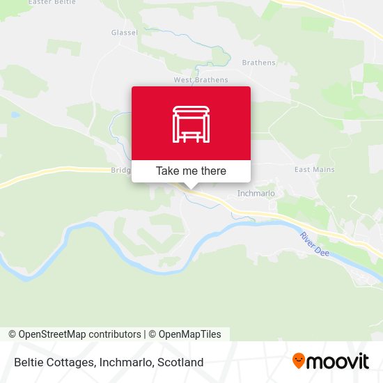 Beltie Cottages, Inchmarlo map