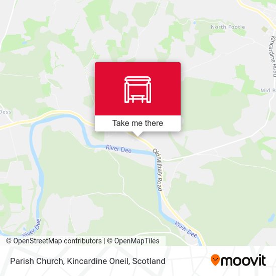 Parish Church, Kincardine Oneil map