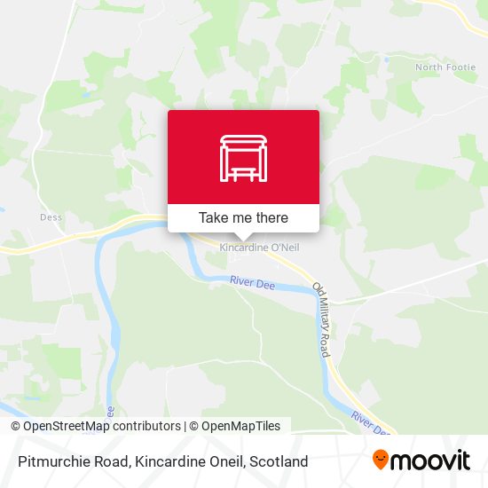 Pitmurchie Road, Kincardine Oneil map