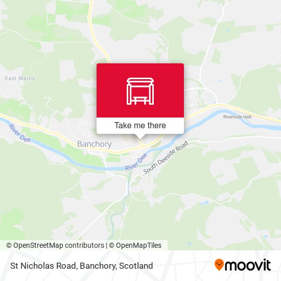 St Nicholas Road, Banchory map