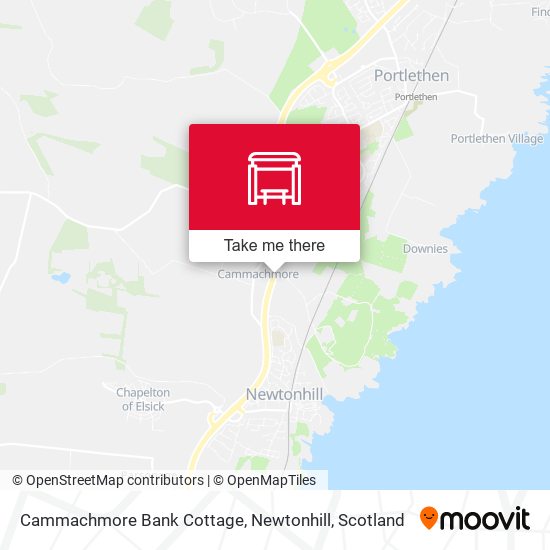 Cammachmore Bank Cottage, Newtonhill map