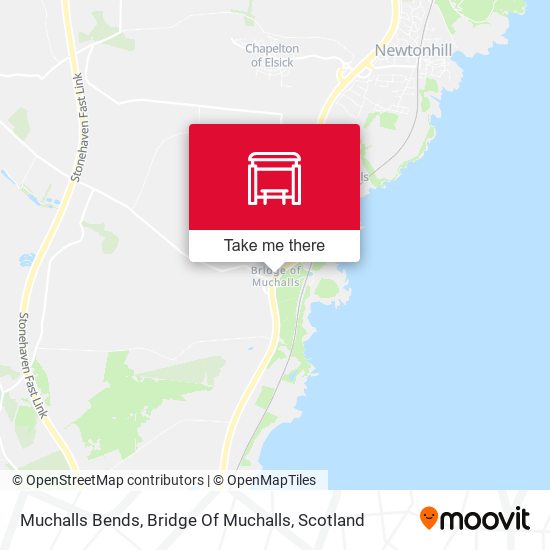 Muchalls Bends, Bridge Of Muchalls map