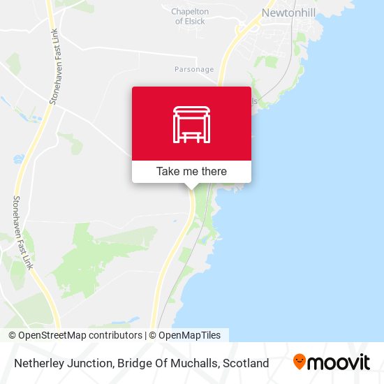 Netherley Junction, Bridge Of Muchalls map