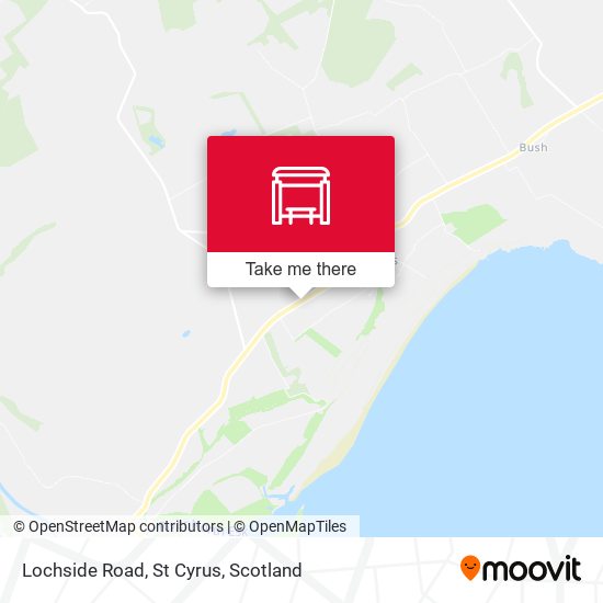 Lochside Road, St Cyrus map