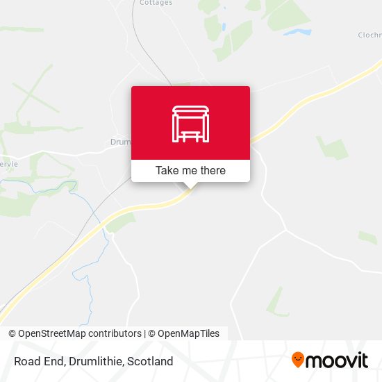 Road End, Drumlithie map
