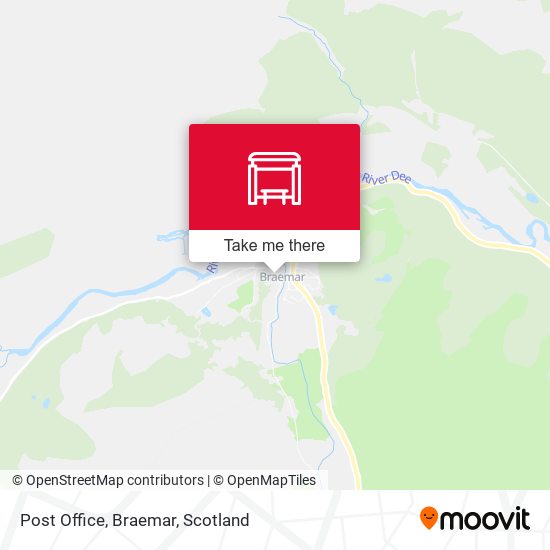 Post Office, Braemar map