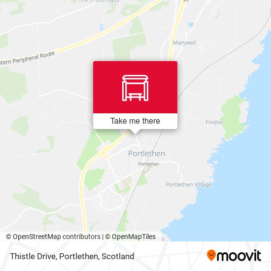 Thistle Drive, Portlethen map