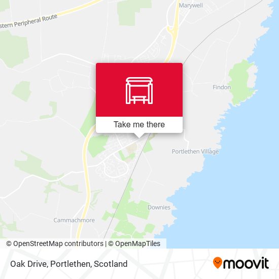 Oak Drive, Portlethen map