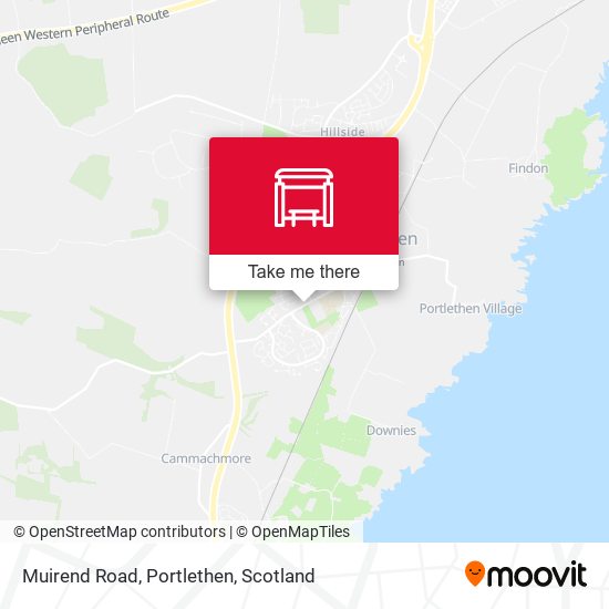 Muirend Road, Portlethen map