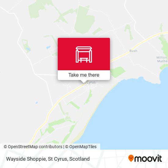 Wayside Shoppie, St Cyrus map