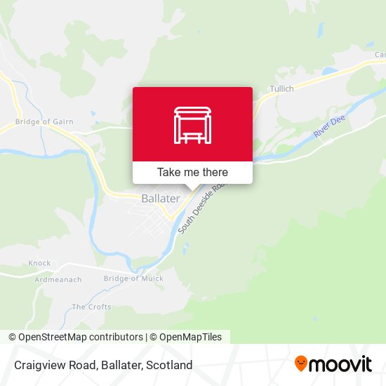 Craigview Road, Ballater map