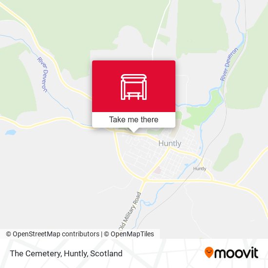 The Cemetery, Huntly map