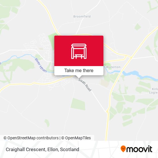 Craighall Crescent, Ellon map