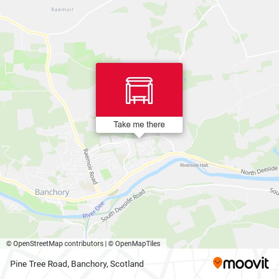 Pine Tree Road, Banchory map