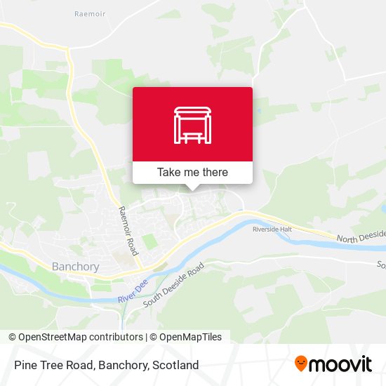 Pine Tree Road, Banchory map
