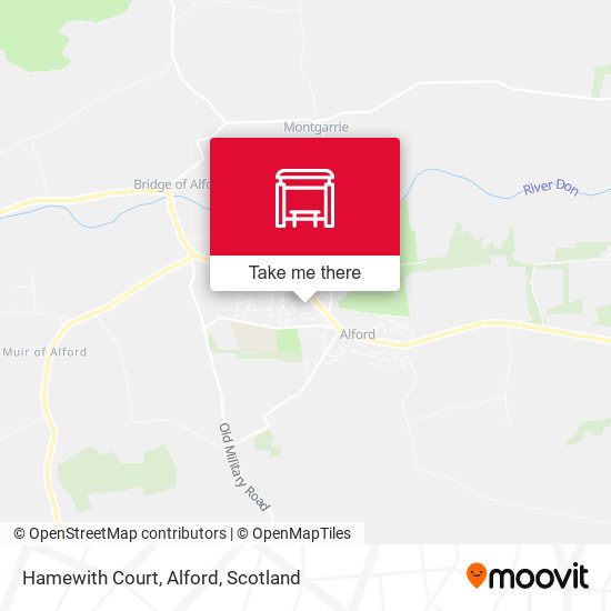 Hamewith Court, Alford map