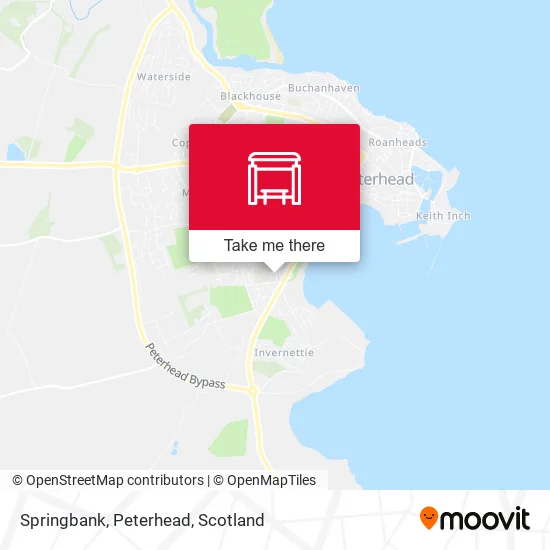 Springbank, Peterhead map