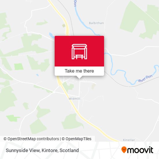 Sunnyside View, Kintore map
