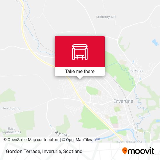 Gordon Terrace, Inverurie map