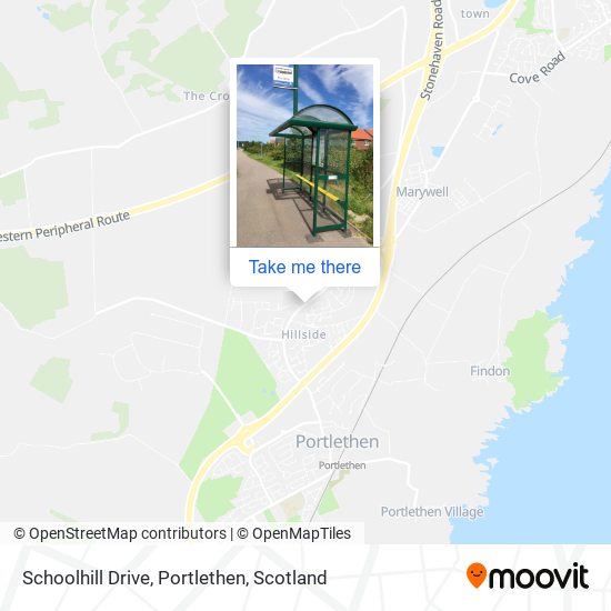 Schoolhill Drive, Portlethen map