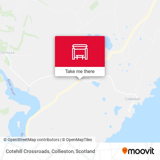 Cotehill Crossroads, Collieston map