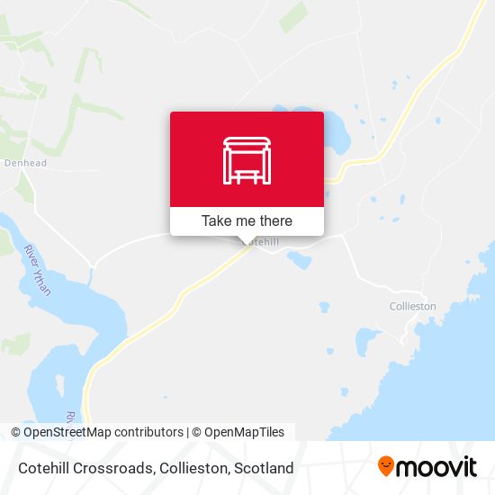 Cotehill Crossroads, Collieston map