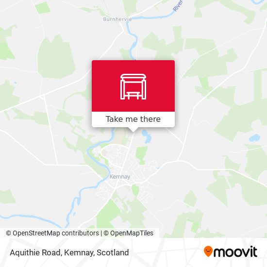 Aquithie Road, Kemnay map