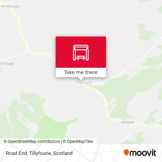 Road End, Tillyfourie map