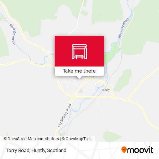 Torry Road, Huntly map