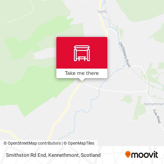 Smithston Rd End, Kennethmont map