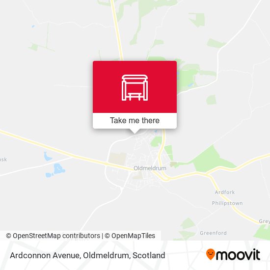 Ardconnon Avenue, Oldmeldrum map