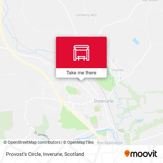 Provost's Circle, Inverurie map