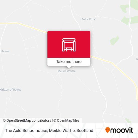 The Auld Schoolhouse, Meikle Wartle map