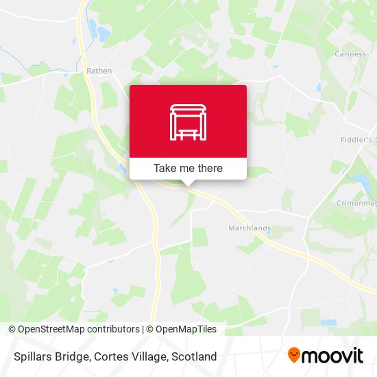 Spillars Bridge, Cortes Village map