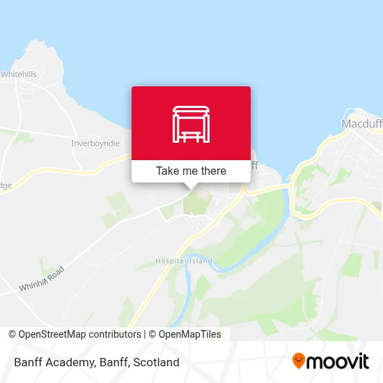 Banff Academy, Banff map