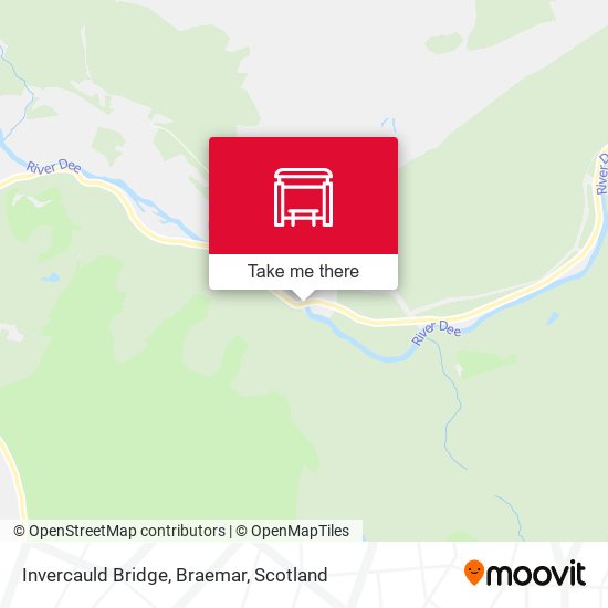 Invercauld Bridge, Braemar map
