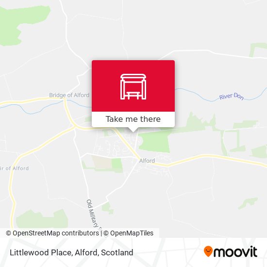 Littlewood Place, Alford map