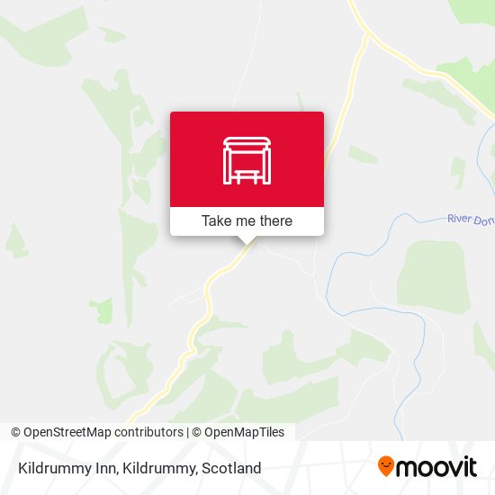 Kildrummy Inn, Kildrummy map