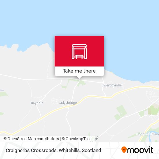 Craigherbs Crossroads, Whitehills map
